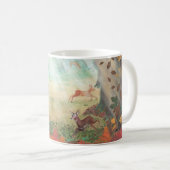 Roe Deer Capreolus capreolus in Forest Sunlight Kaffeetasse (VorderseiteRechts)