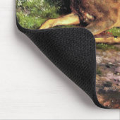 Roe Deer im Wald (von Rosa Bonheur) Mousepad (Ecke)