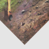 Roe Deer im Wald (von Rosa Bonheur) Seidenpapier (Detail)