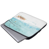 Roe Deer im Winter Laptopschutzhülle (Vorne Knopf)