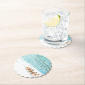 Roe Deer im Winterwald mit Schnee Untersetzer (Vor Ort)