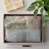 Roe Deer Redwood Wald Watercolor Seidenpapier (Geschenk)