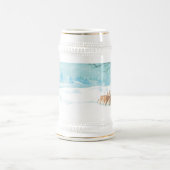 Roe Deer Winterschneewaldlandschaft Bierglas (Mittel)