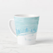 Roe Deer Winterschneewaldlandschaft Milchtasse (Linke Ecke)