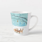 Roe Deer Winterschneewaldlandschaft Milchtasse (Rechts)