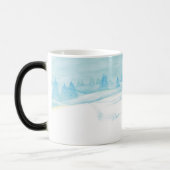 Roe Deer Winterschneewaldlandschaft Verwandlungstasse (Links)