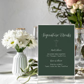 ROE Dusky Green & White Signature Drinks Zeichen Poster