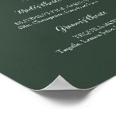 ROE Dusky Green & White Signature Drinks Zeichen Poster (Ecke)