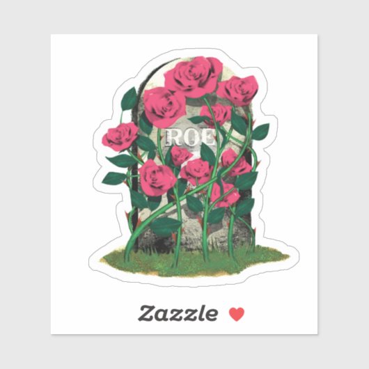 Roe Gravestone kiss-cut Aufkleber (Blatt)