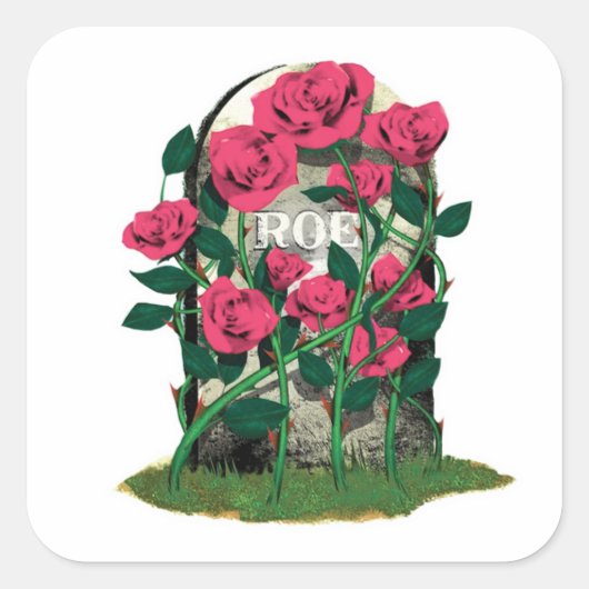 Roe Gravestone white background stickers (Vorderseite)