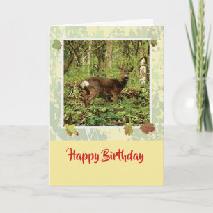 Roe Hirsche Grafik Geburtstag Karte