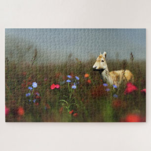 Roe in einem Wiese-Puzzle Puzzle