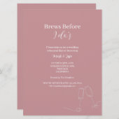 ROE Pink & White Breaks vor dem Abendessen Einladung (Vorne/Hinten)