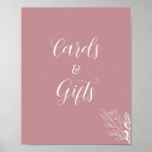 ROE Pink & White Cards Zeichen Poster (Vorne)