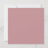 ROE Pink & White Simple Wedding Einladung (Rückseite)