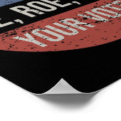 Roe Pro Choice Roe Roe Roe Your Vote Feminist Poster (Ecke)