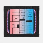Roe Roe Roe Ihre Abstimmung 2 Fleecedecke (Vorderseite (Horizontal))