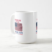 Roe Roe Roe Ihre Stimme | Vote Blue 2024 Geschenk Kaffeetasse (Vorderseite Links)
