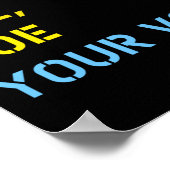 Roe roe roe roe deine Stimme Poster (Ecke)