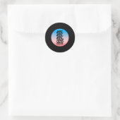 Roe roe roe roe Your Vote 1 Runder Aufkleber (Tasche)