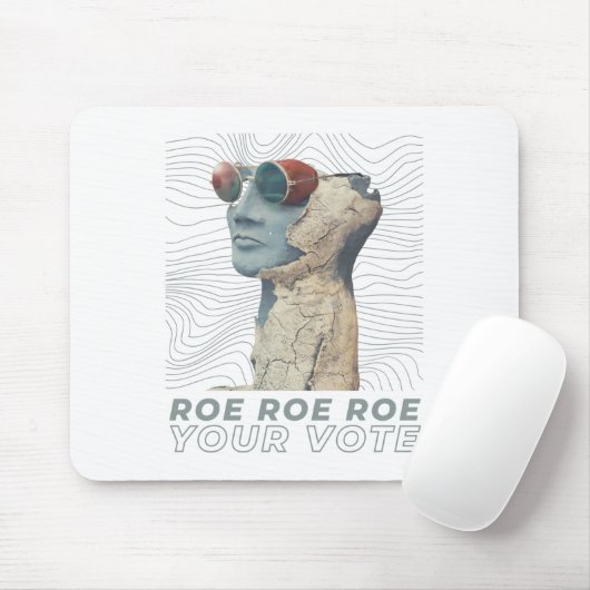 Roe Roe Roe Your Abstimmung Mousepad (Mit Mouse)