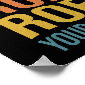 Roe Roe Roe Your Vote Women's Right ProChoice-Abst Poster (Ecke)