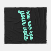 roe roe roe your vote XV  Fleecedecke (Vorderseite (Horizontal))