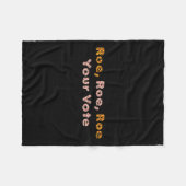 Roe Roe Your Vote Pro Wahl Frauen Fleecedecke (Vorderseite (Horizontal))