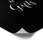 ROE Schwarz & Weiß Karten Geschenkzeichen Poster (Ecke)