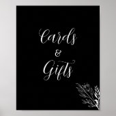 ROE Schwarz & Weiß Karten Geschenkzeichen Poster (Vorne)