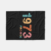 Roe V. Wade 1973 Pro Roe Feminist Reproduction Rig Fleecedecke (Vorderseite (Horizontal))