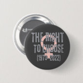 Roe V Wade Death Date Typografie Button (Vorne & Hinten)