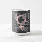 Roe V Wade Death Date Typografie Kaffeetasse (Mittel)