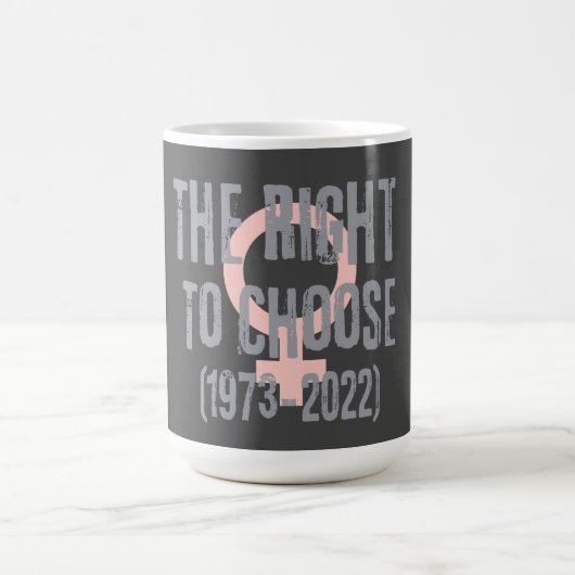 Roe V Wade Death Date Typografie Kaffeetasse (Mittel)