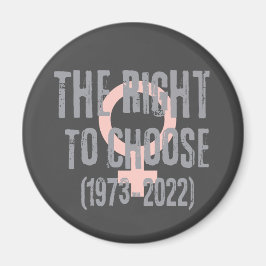 Roe V Wade Death Date Typografie Magnet