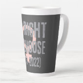 Roe V Wade Death Date Typografie Milchtasse (Rechte Ecke)