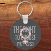 Roe V Wade Death Date Typografie Schlüsselanhänger (Rückseite)