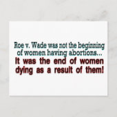 roe v. wade postkarte (Vorderseite)