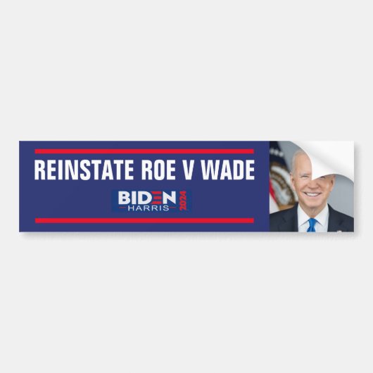 ROE V WADE WIEDERINSTATE AUTOAUFKLEBER (Vorne)