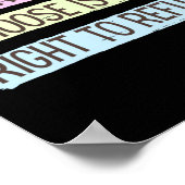 Roe Vs Wade Pro Wahl Abtreibungsrechte Frauen Frei Poster (Ecke)