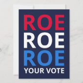 Roe Your Vote I (Vorderseite)