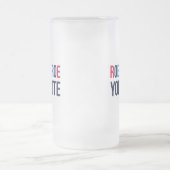 Roe Your Vote II Mattglas Bierglas (Mittel)