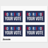 Roe Your Vote II Rechteckiger Aufkleber (Blatt)