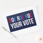 Roe Your Vote II Rechteckiger Aufkleber (Umschlag)