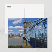 ROEBLING BRIDGE CINCINNATI Postcard Postkarte (Vorne/Hinten)