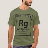 Roentgenium-Element (schwarz) T-Shirt (Vorderseite)