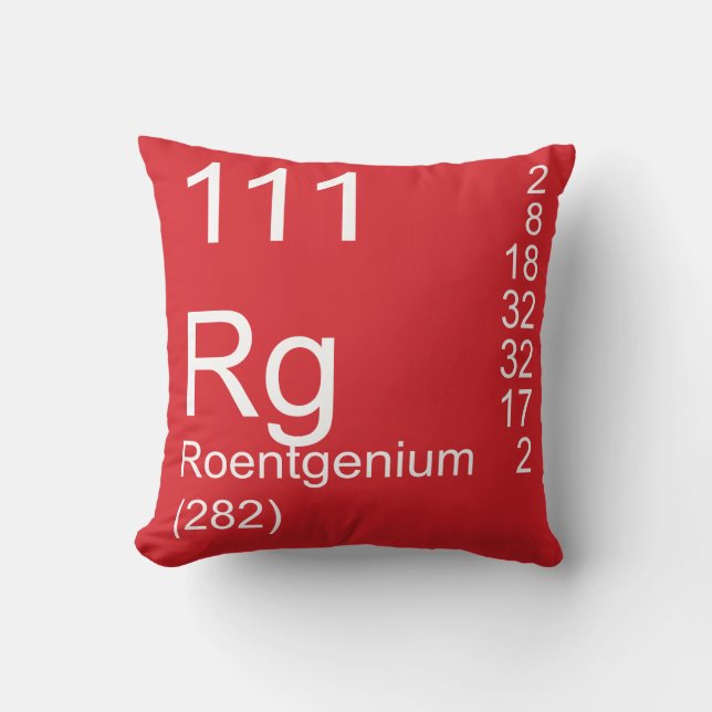 Roentgenium Kissen (Vorderseite)