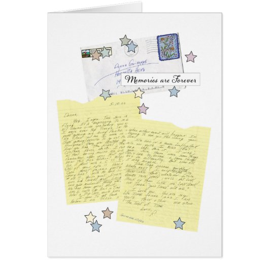 Roes Letter One Collection Note Card (Vorne)