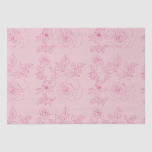 Roes Pink Seidenpapier (Vorderseite)