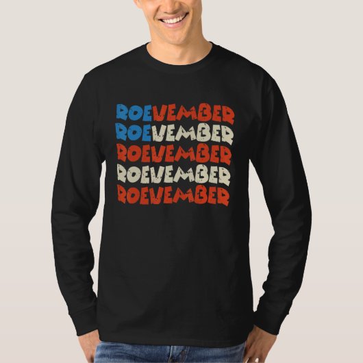 ROEVEMBER American Flag Vintage Remember November T-Shirt (Vorderseite)